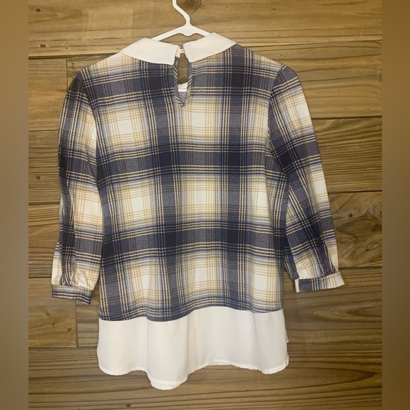 Girls plaid blouse - Picture 2 of 3